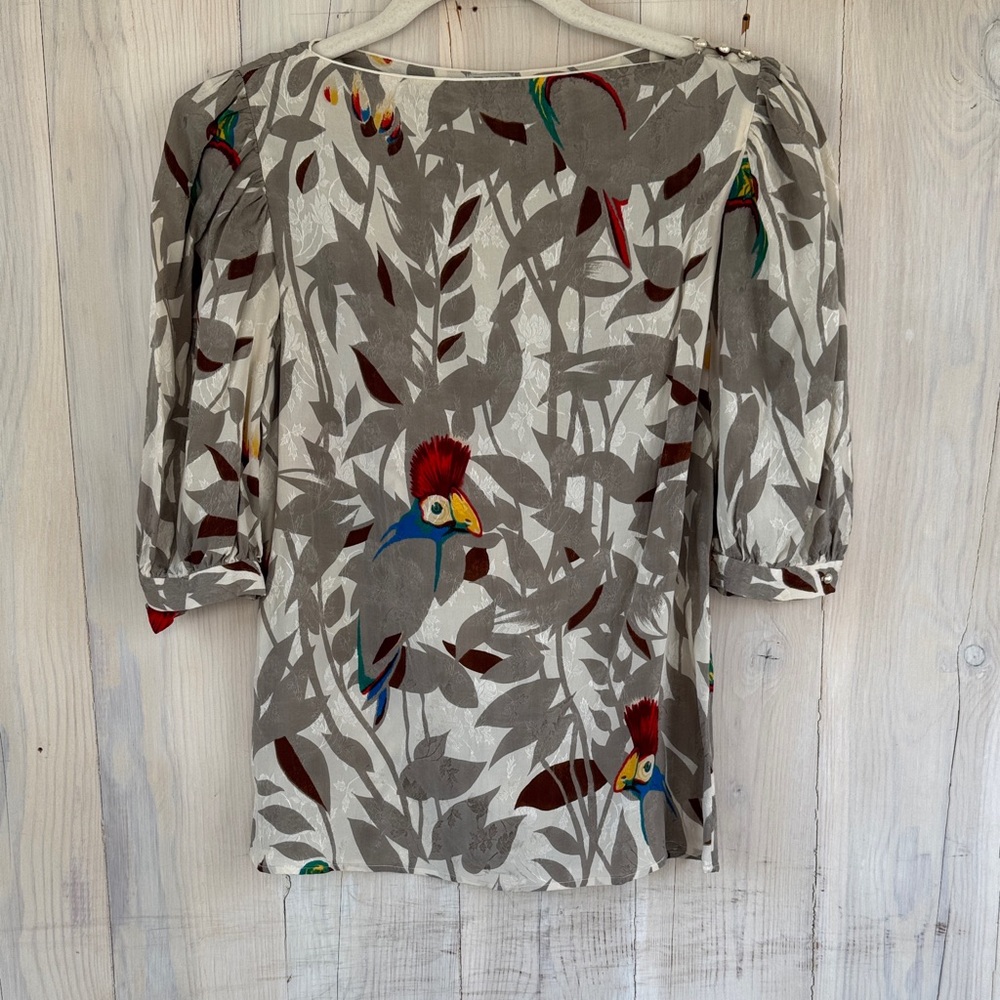 Vintage Tahari Silk Blouse Size 4